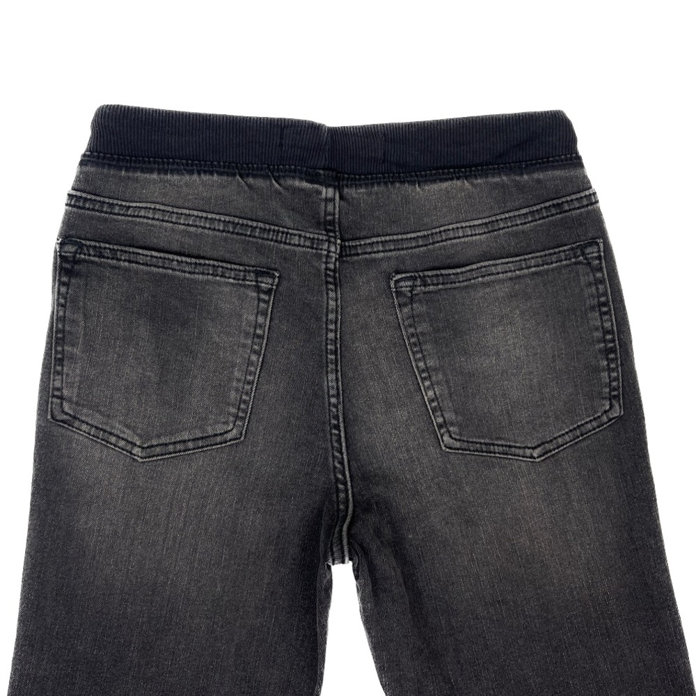 NWT Old Navy Karate Rib Knit Waist Washed Black Pull On Jeans Kids Boys XL 14-16 - Picture 13 of 14